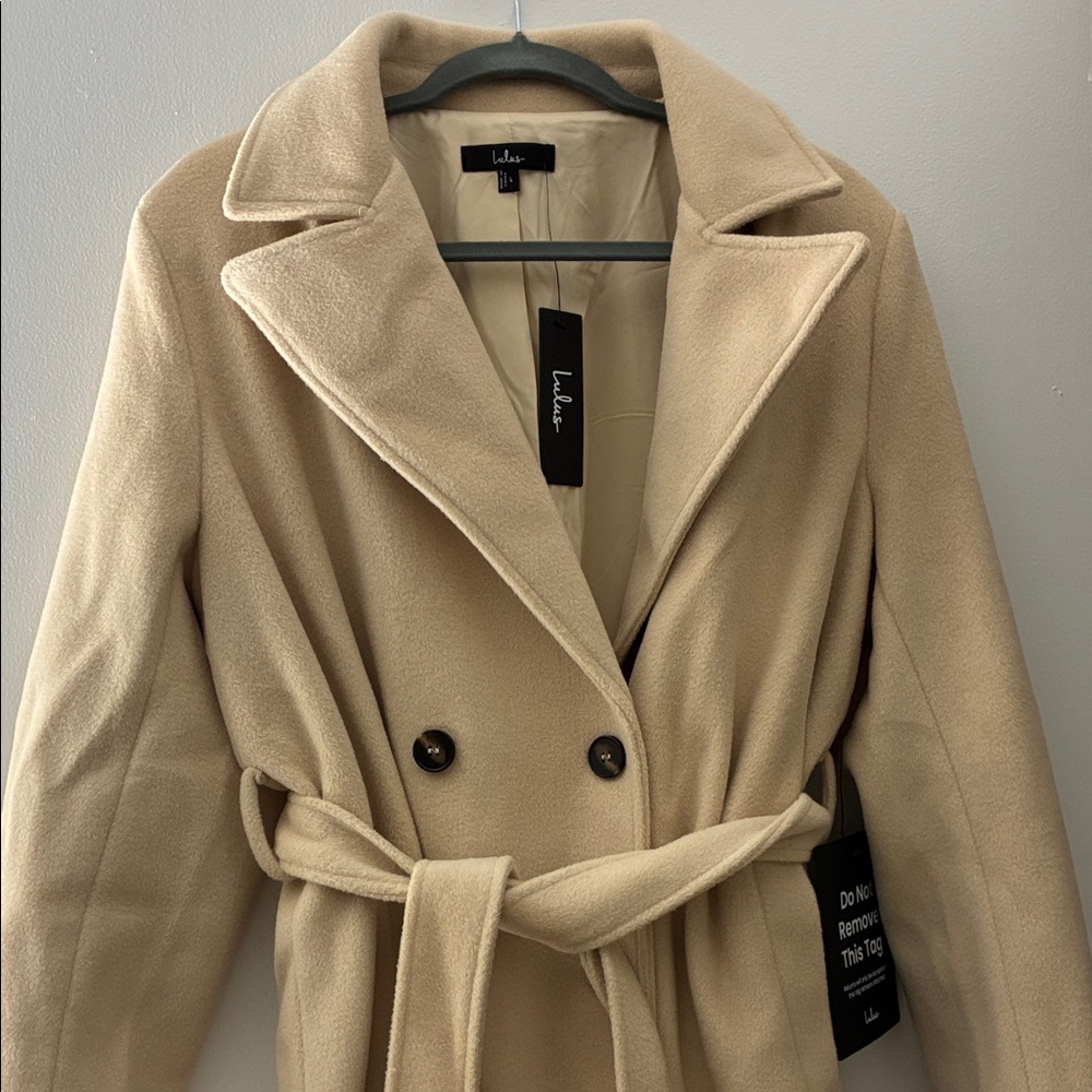 Lulu's Beige Trench Coat